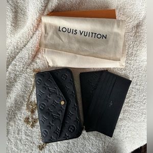 Louis Vuitton Félicie Pochette Monogram Empreinte Leather